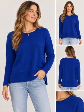 Cynthia Rowley Cobalt Blue Knit Sweater Size Small